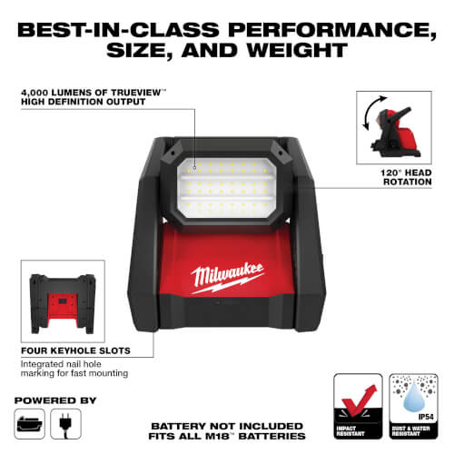 M18 Rover Dual Power Flood Light (Tool Only) 2 M18 Rover Dual Power Flood Light (Tool Only)
