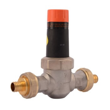 3/4" EB25-DUPE Double Union PEX Ends Pressure Regulating Valve, 45 PSI (Lead Free)