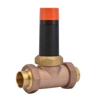 1-1/2" EB25-CC Double Union Sweat Threaded Pressure Regulating Valve, 45 PSI (Lead Free)