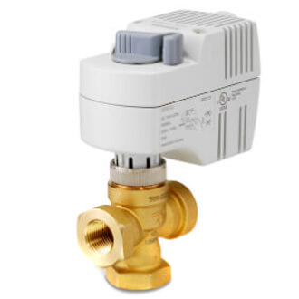 1/2" NPT 3-Way Diverting Zone Valve Fail AB-B Actuator, 1.0 Cv (120V)