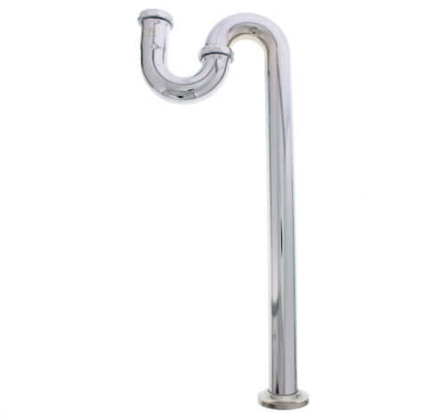 1-1/2" x 20-1/2" Chrome Plated Brass S-Trap, 17 GA W/CO