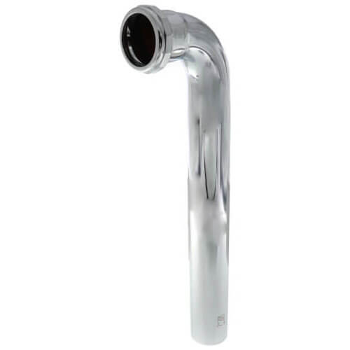 1-1/2" x 15" Chrome Plated Brass Slip Joint Waste Bend, 22 GA