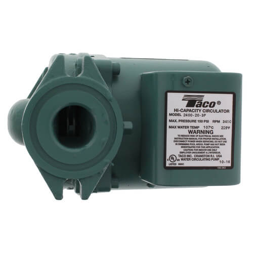 Cast Iron 2400 Series Circulator Pump, 1/6 HP 3 Cast Iron 2400 Series Circulator Pump, 1/6 HP