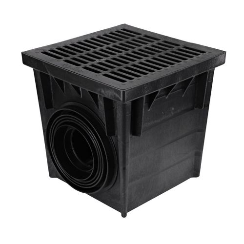 24" Catch Basin Kit w/ Black Plastic Grate 3 24" Catch Basin Kit w/ Black Plastic Grate