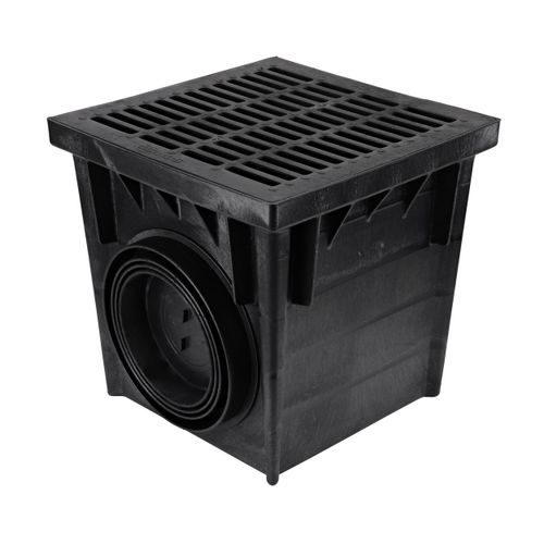 24" Catch Basin Kit w/ Black Plastic Grate 4 24" Catch Basin Kit w/ Black Plastic Grate