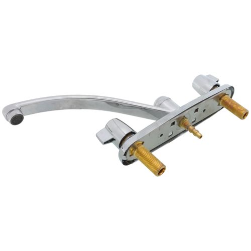 Two Handle Kitchen Faucet with Spray - Chrome, 2400LF 3 Two Handle Kitchen Faucet with Spray - Chrome, 2400LF