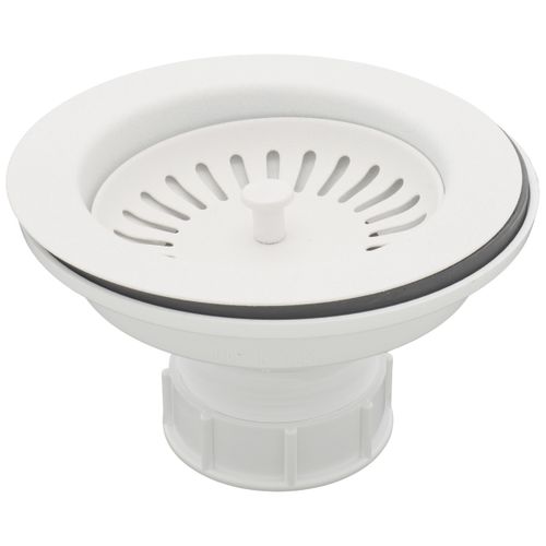 Color-Coordinated Metal Basket Strainer (White)