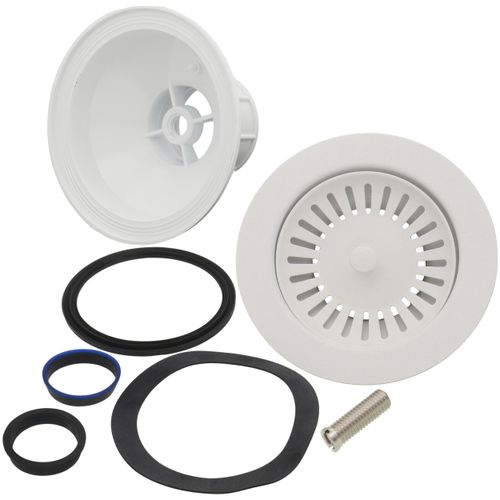 Color-Coordinated Metal Basket Strainer (White)