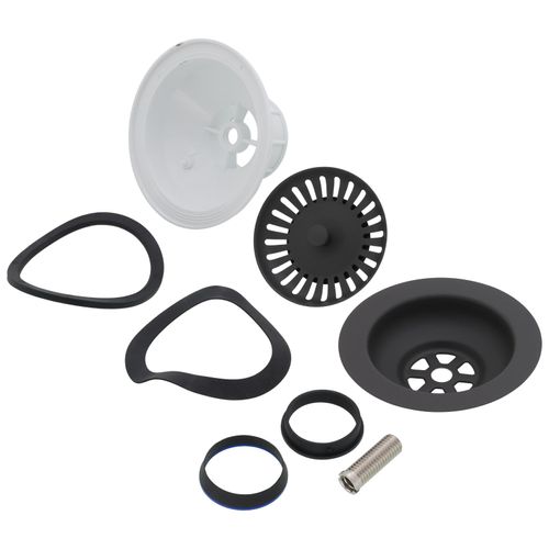Color-Coordinated Metal Basket Strainer (Cinder)