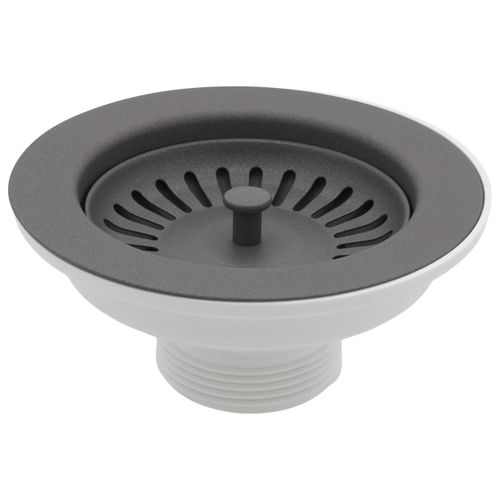 Color-Coordinated Metal Basket Strainer (Metallic Gray)