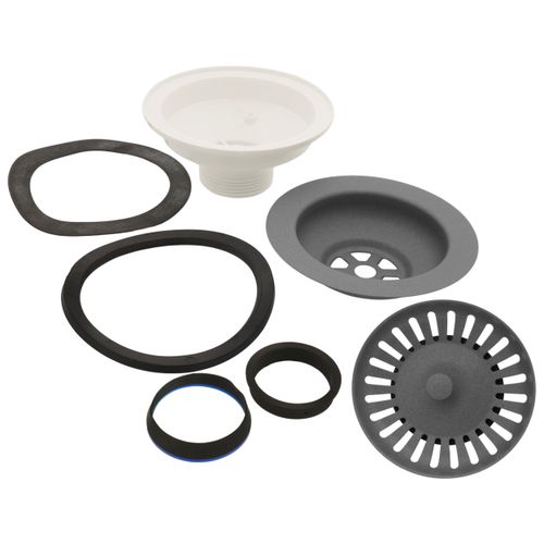 Color-Coordinated Metal Basket Strainer (Metallic Gray)
