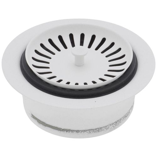 Color-Coordinated Metal Disposal Flange (White)