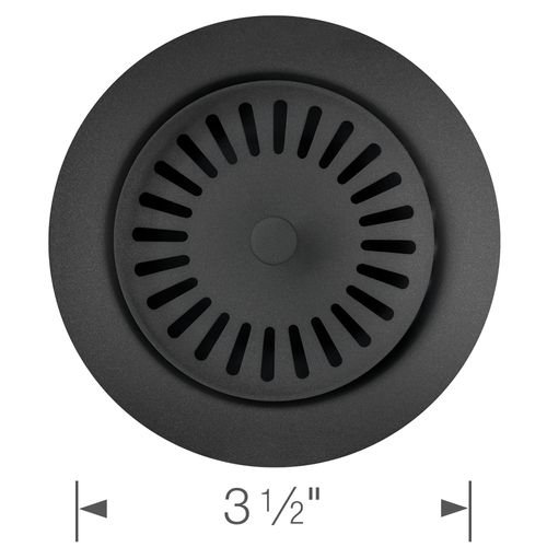 Color-Coordinated Metal Disposal Flange (Anthracite)