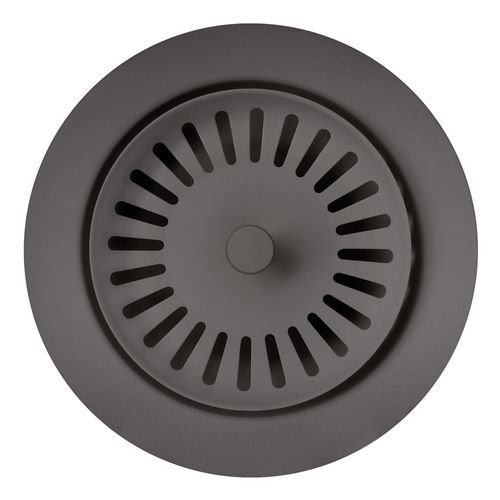 Color-Coordinated Metal Disposal Flange (Cinder)