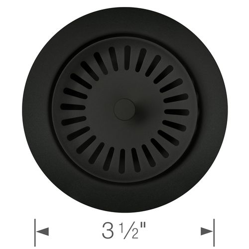 Color-Coordinated Metal Disposal Flange (Coal Black)