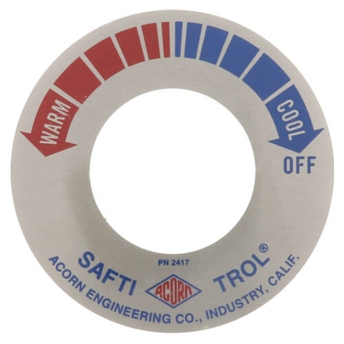 Dial Plate - Safti-Trol, 2417-000-000