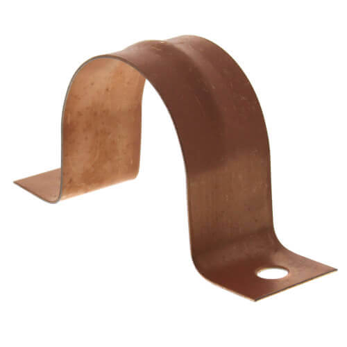1-1/4" 2 Hole Carbon Steel Strap (Copper Plated)