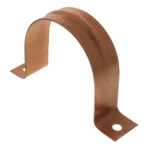 2" 2 Hole Carbon Steel Strap (Copper Plated)