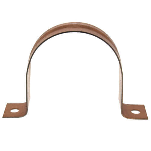 2" 2 Hole Carbon Steel Strap (Copper Plated)