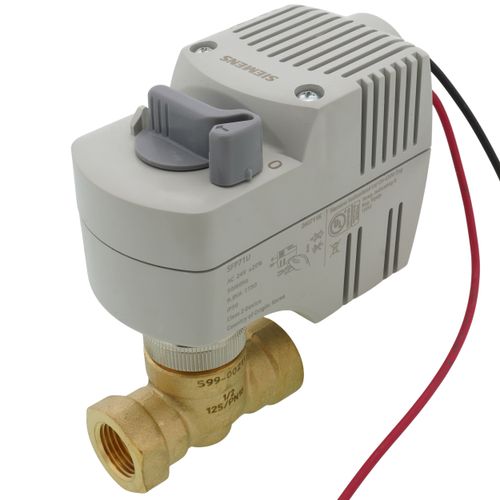 1/2" NPT 2-Way Normally Open Zone Valve SR Fail Safe Actuator, 2.5 Cv (24V)