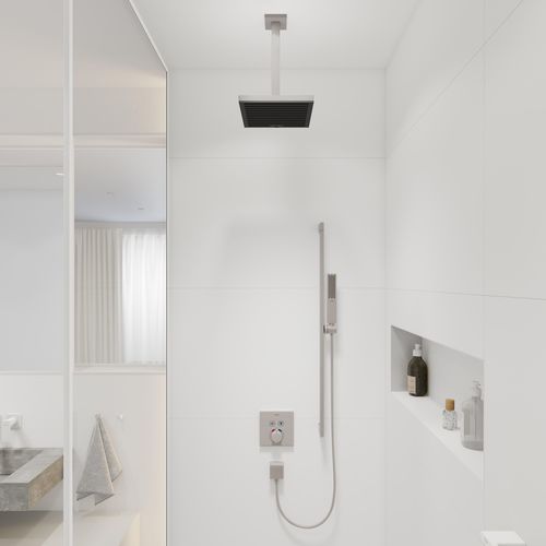 Pulsify E Extension Pipe for Ceiling Mount E, 12" (Brushed Nickel), 24339821