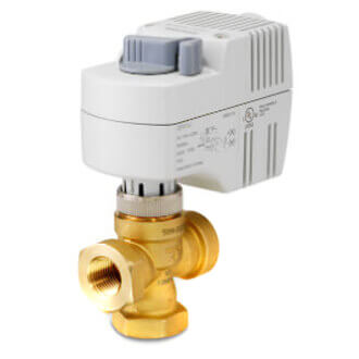 1/2" NPT 3-Way 3 Position Diverting Zone Valve Fail-in-Place Actuator, 1.0 Cv (24V)