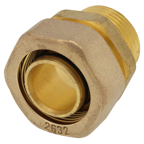 1" PEX-AL-PEX x 1" MNPT Transition w/ Fitting Assembly
