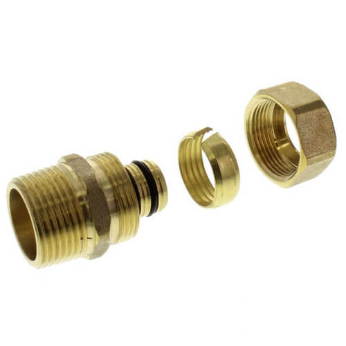 5/8" PEX-AL-PEX x 3/4" MNPT Transition w/ Fitting Assembly