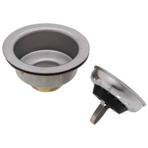 Big Boy Stainless Steel Spring Post Basket Strainer (Chrome Finish)