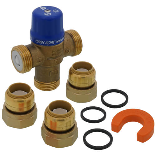 HG-110DLF 3/4" SharkBite Heatguard Thermostatic Mixing Valve w/ Integral Connectors (Lead Free)