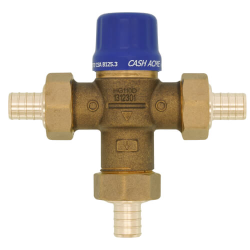 HG110-D, 3/4" PEX Thermostatic Mixing Valve (Lead Free)