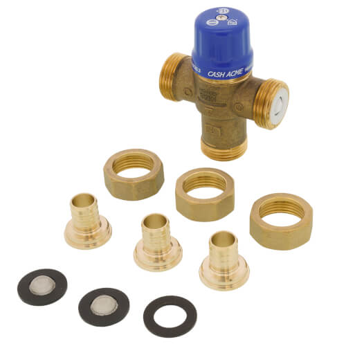 HG110-D, 3/4" PEX Thermostatic Mixing Valve (Lead Free)