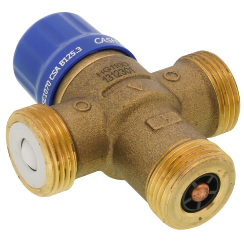 HG110-D, 3/4" PEX Thermostatic Mixing Valve (Lead Free)