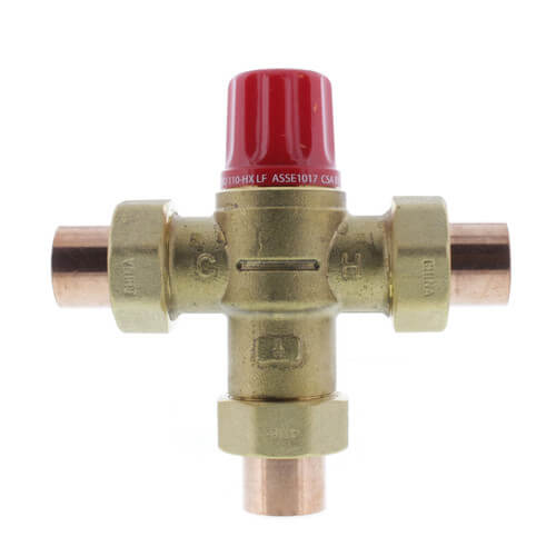 HG110-HX, 3/4" Sweat Thermostatic Mixing Valve (Lead Free)