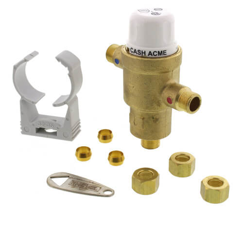 HG145, 3/8" Compression Thermostatic Mixing Valve (Lead Free)
