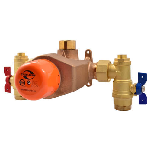 MasterGuard 850, 1-1/4" x 1-1/2" Thermostatic Mixing Valve, High Capacity (Lead Free)