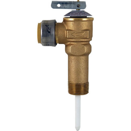 3/4" NCLX-5LX Domestic T&P Relief Valve w/ Sharkbite Outlet Connection