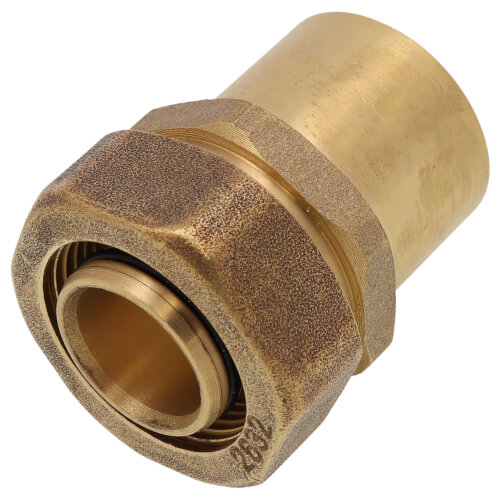 1" PEX-AL-PEX x 1-1/4" Copper Pipe Transition w/ Fitting Assembly