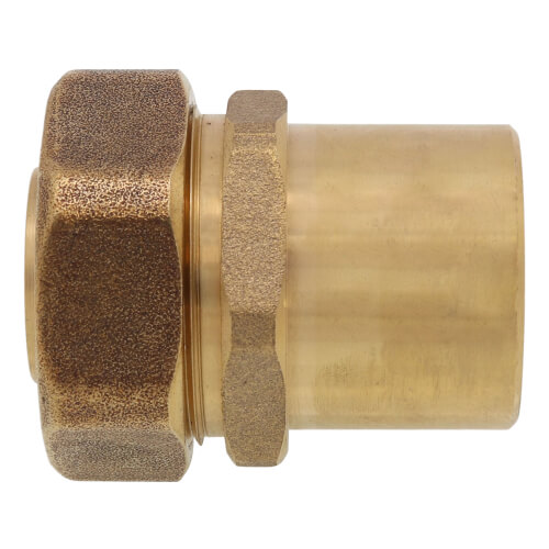 1" PEX-AL-PEX x 1-1/4" Copper Pipe Transition w/ Fitting Assembly