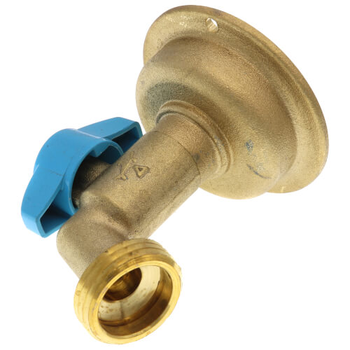 1/2" Push-Fit x 3/4" MHT 90-Degree Hose Bibb â?Quarter Turn (Lead Free)