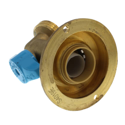 3/4" Push-Fit x 3/4" MHT 90-Degree Hose Bibb â?Quarter-Turn (Lead Free)