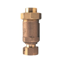 1" x 1" Wilkins 700XL Dual Check Valve, Union Female Meter x Male Meter (Lead Free)