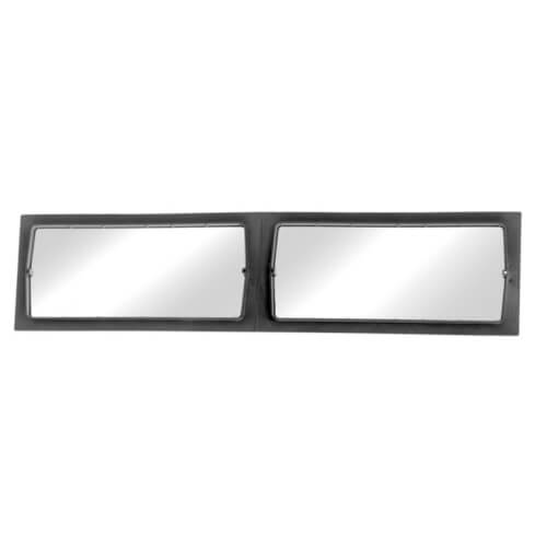 30" x 6" (1) or 14" x 6" (2) Hart & Cooley Windowed Return Air Grill Wall Frame, Clear Film for Restriction of Dirt and Air