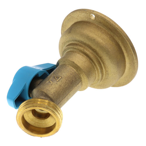 3/4" Push-Fit x 3/4" MHT No-Kink 45-Degree Hose Bibb â?Quarter-Turn (Lead Free)