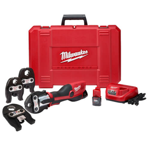 M12 Force Logic Package w/ M12 Force Logic Copper Press Tool Kit & 1/2" to 1-1/4" Jaws