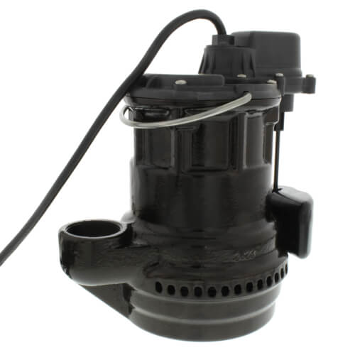 1/4 HP Automatic Submersible Pump w/ Magnetic Vertical Float Switch - 115v - 10 ft Cord
