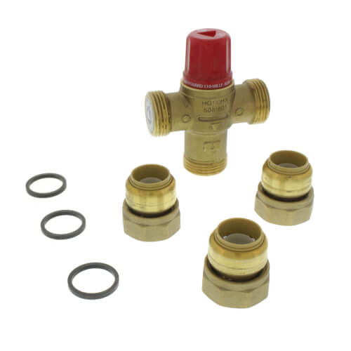 HG110-HX , 3/4" Heatguard Thermostatic Mixing Valve w/ Sharkbite Connectors and Integral Checks (Lead Free)