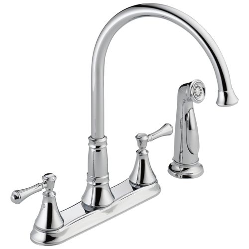 Cassidy 2 Handle Kitchen Faucet w/ Spray (Chrome), 2497LF