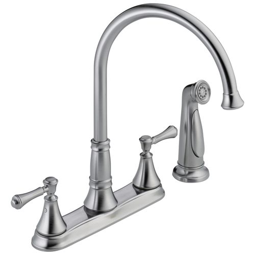 Cassidy 2 Handle Kitchen Faucet w/ Spray (Arctic Stainless), 2497LF-AR