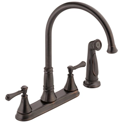 Cassidy 2 Handle Kitchen Faucet w/ Spray (Venetian Bronze), 2497LF-RB